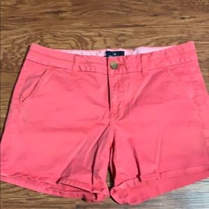 Coral American Eagle shorts
